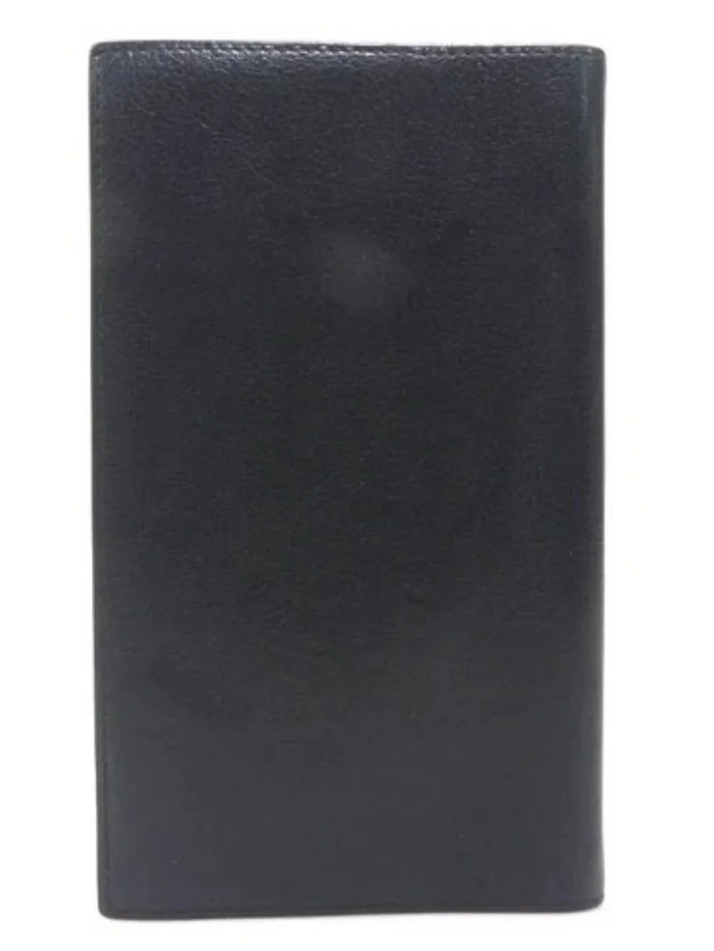 Auth HERMES Agenda/Note Cover Black Leather - e61443a
